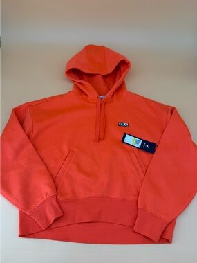FILA Crewneck Hoodie in Bright Orange